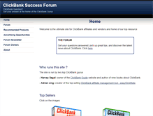 Tablet Screenshot of clickbanksuccessforum.com